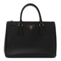 Prada Saffiano Medium Galleria Double Zip Tote Black