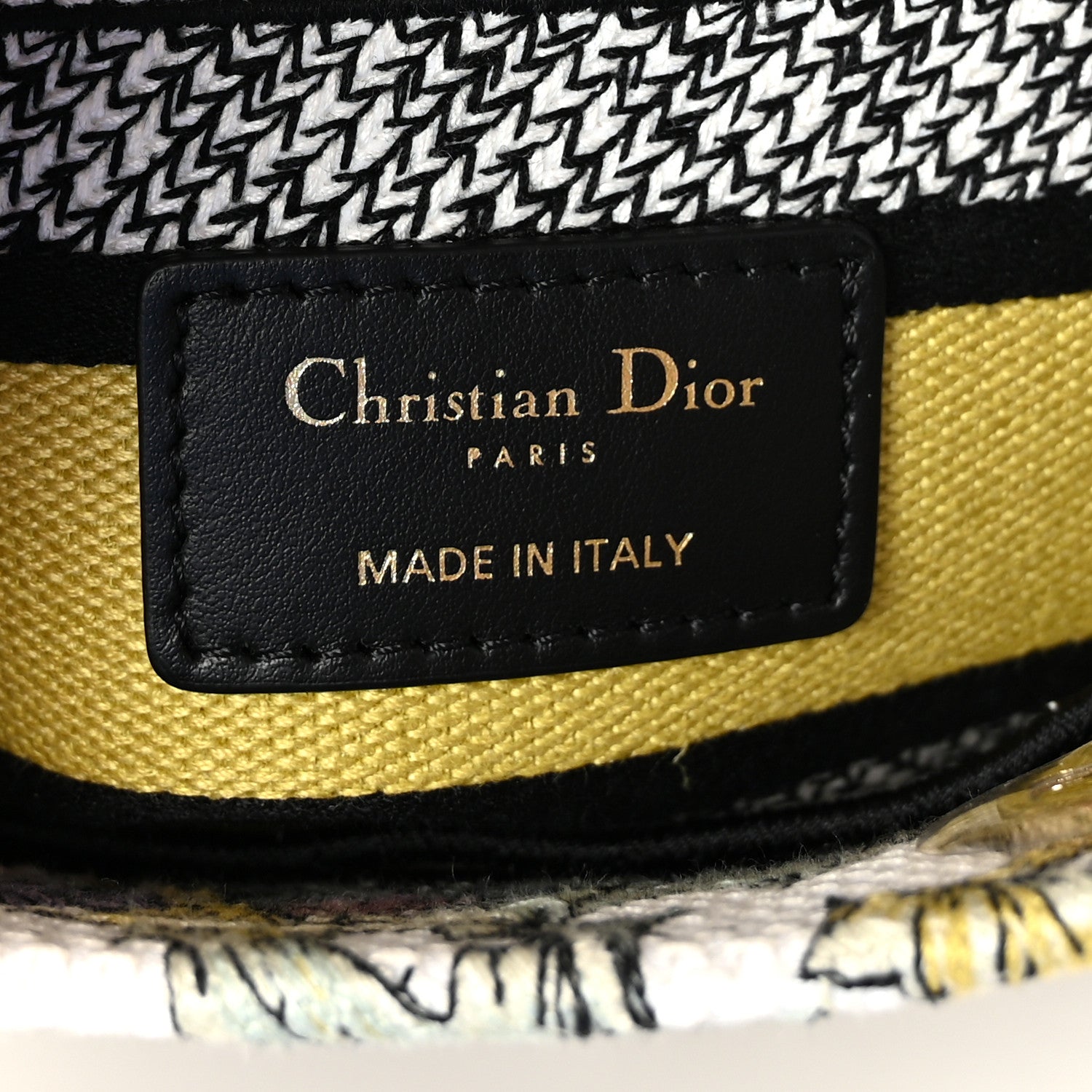 Christian Dior Canvas Embroidered Chardons Toile De Jouy Medium Lady D-Lite Latte Multicolor