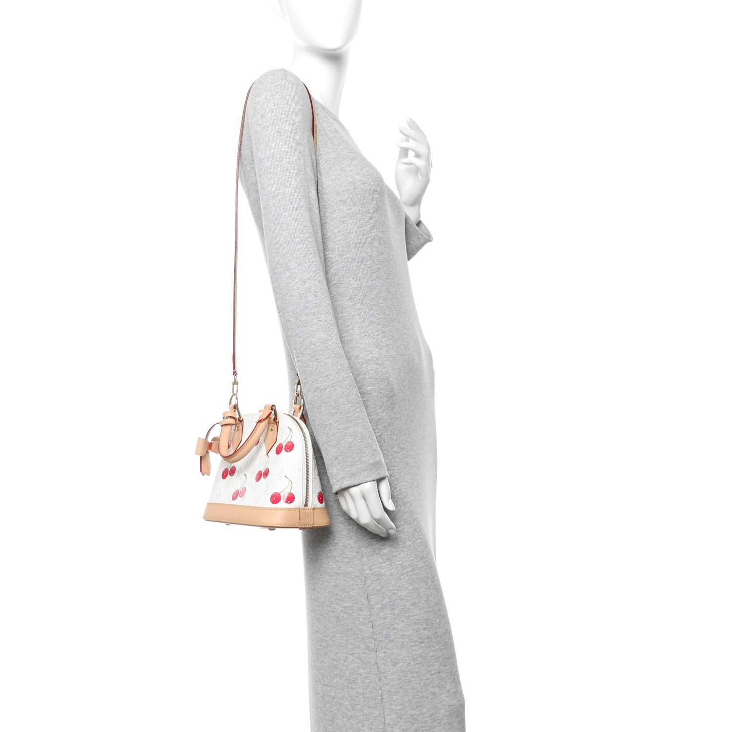 Louis Vuitton LV X TM Monogram Cerises Alma BB White