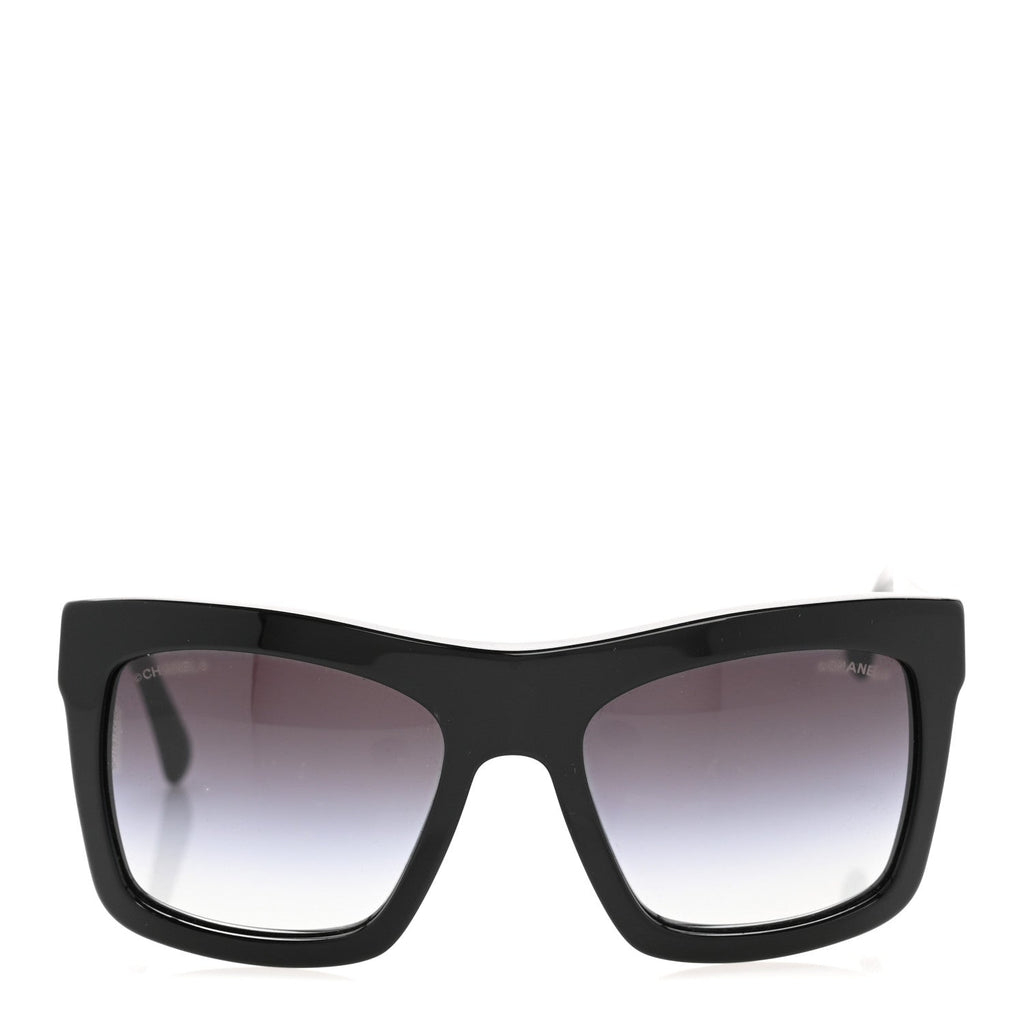 Acetate Oversized Square Sunglasses 71042 Black