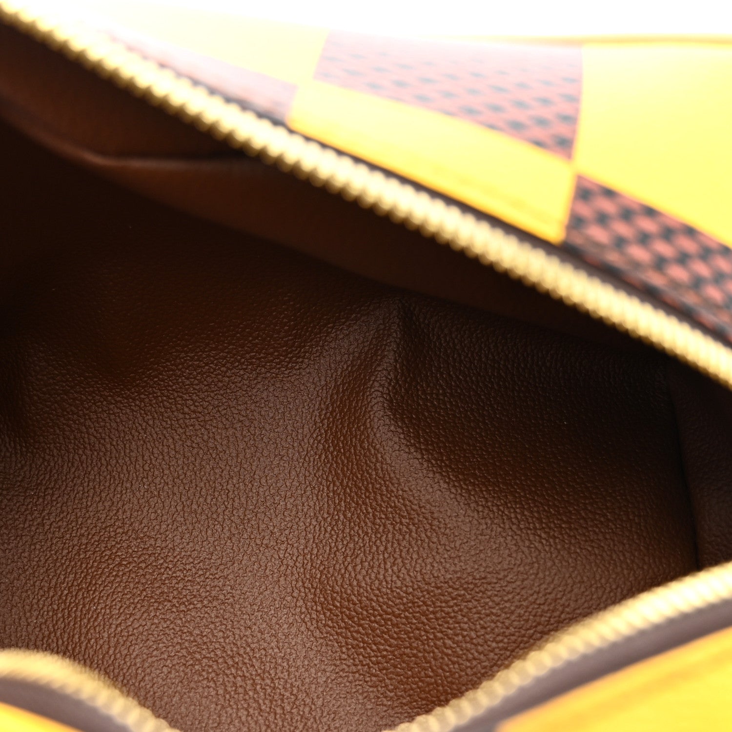 Louis Vuitton Damier Pop Dopp Kit Toilet Pouch Jaune Mat