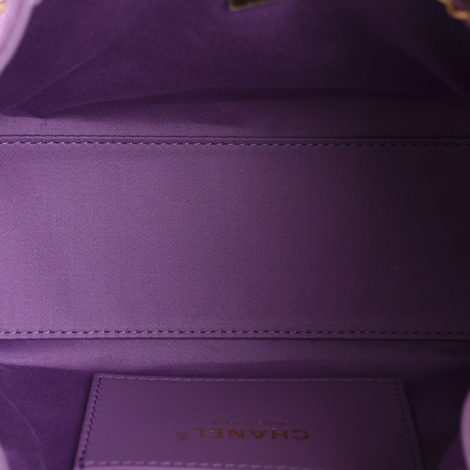 Chanel Suede Quilted Mini Chanel 25 Handbag Purple