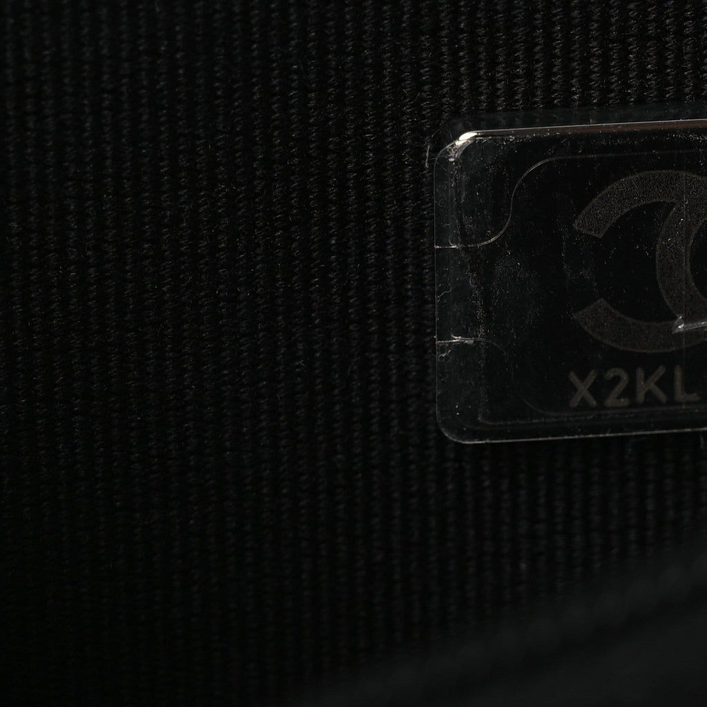 Chanel Caviar Quilted Crystal Star Wallet On Chain Black