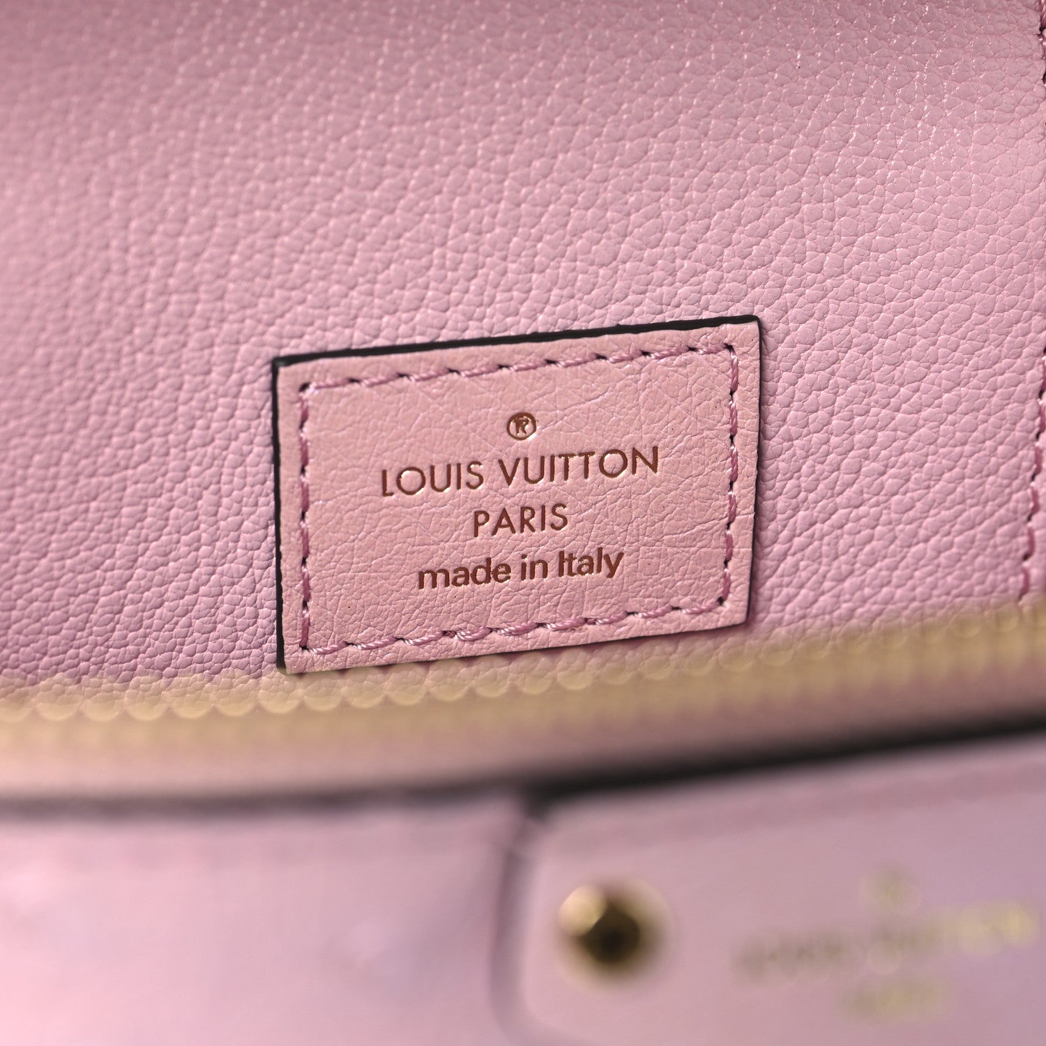 Louis Vuitton Ostrich Vanity Chain Pouch Pink