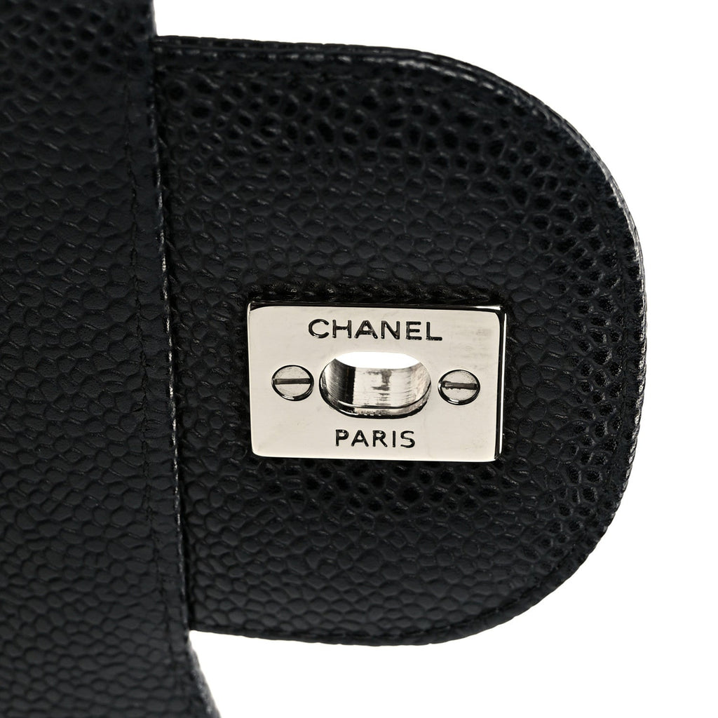 Chanel Caviar Quilted Jumbo Double Flap Black