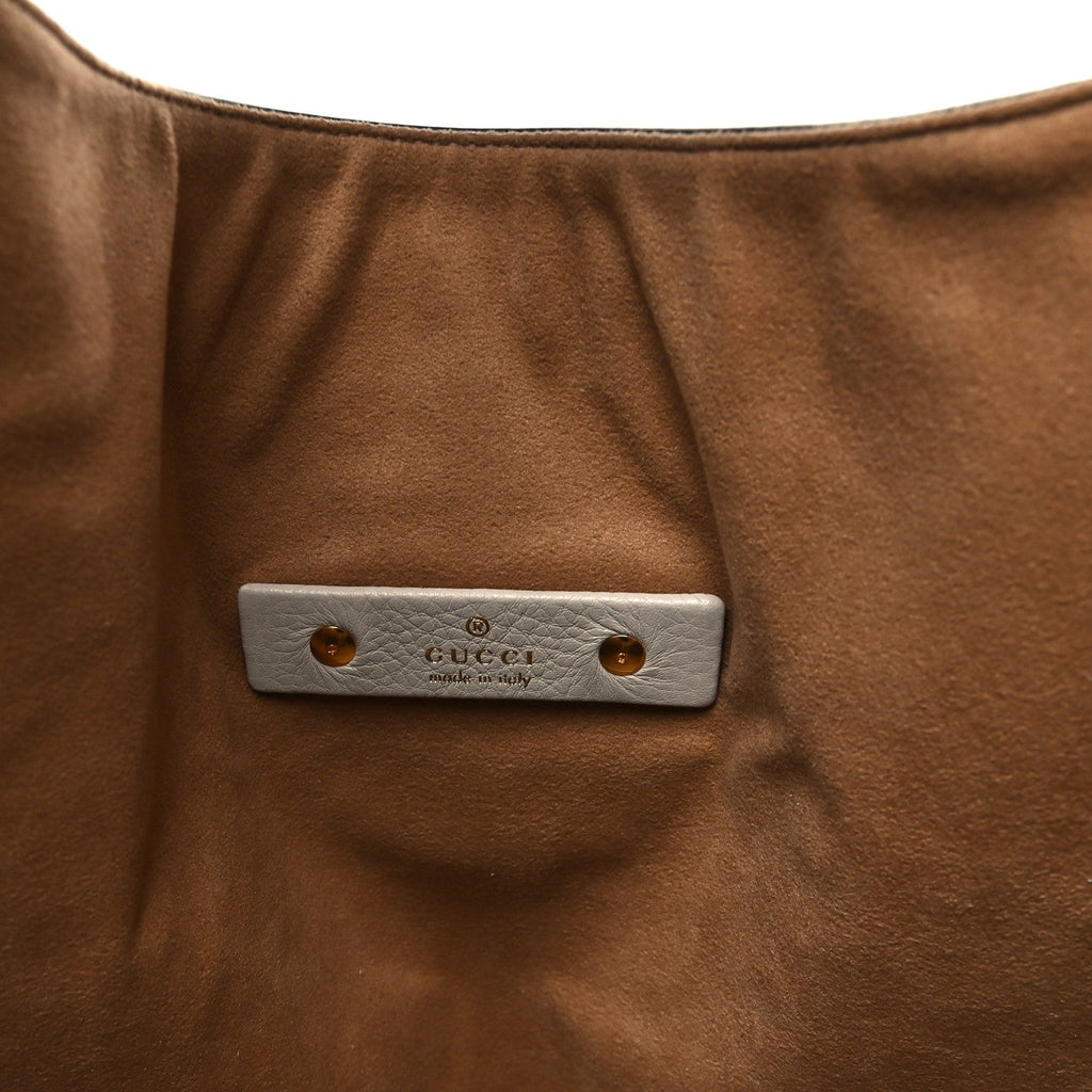 Gucci Grained Calfskin Softbit Maxi Shoulder Bag Taupe