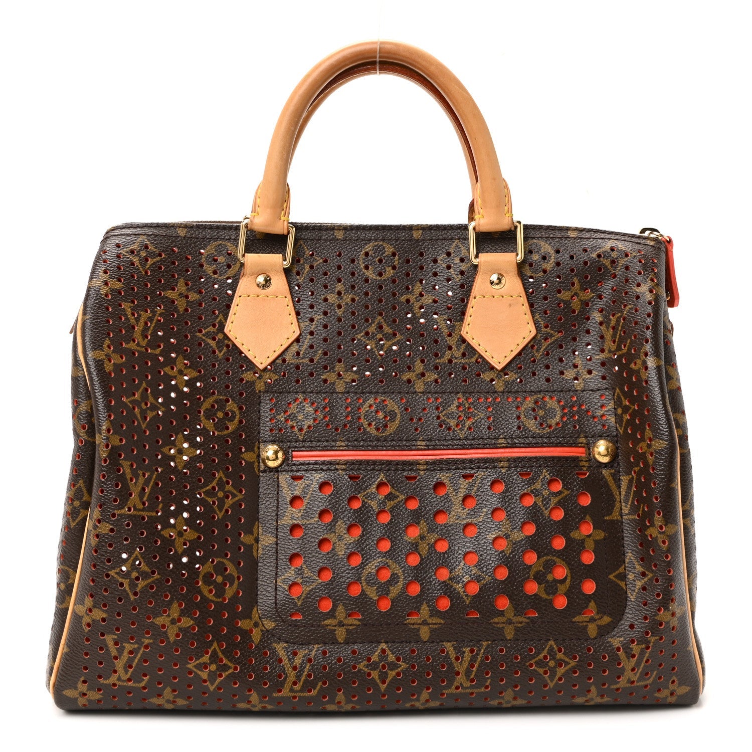 Louis Vuitton Monogram Perforated Speedy 30 Orange