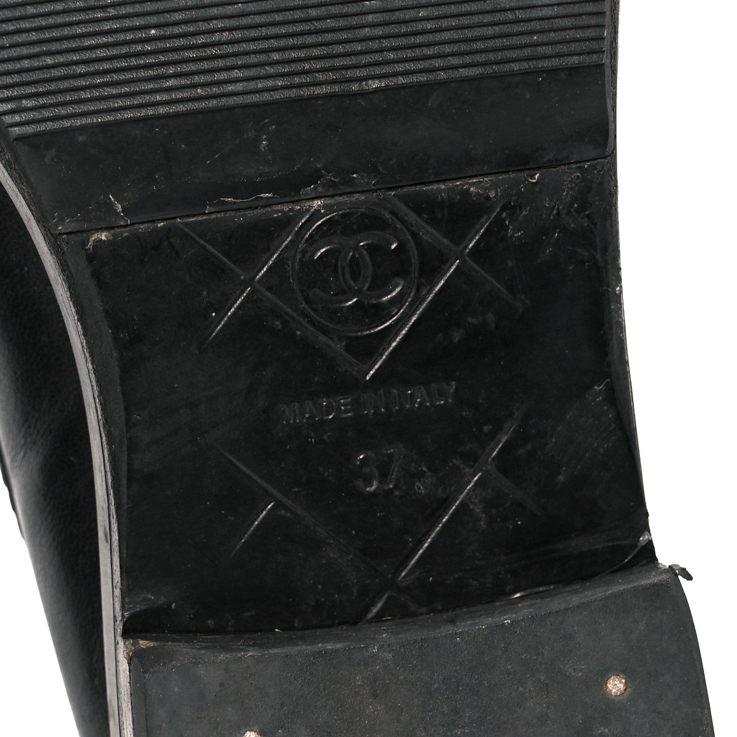 Lambskin Quilted CC Turnlock Loafers 37 Black