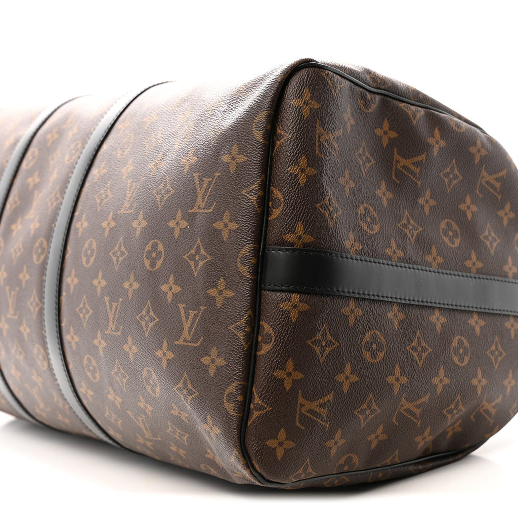 Louis Vuitton Monogram Macassar Keepall Bandouliere 55