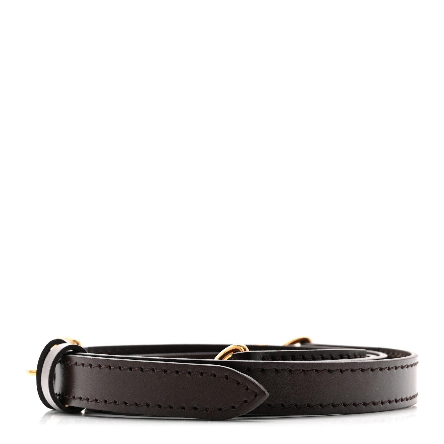 Louis Vuitton Calfskin 16mm Adjustable Shoulder Strap Ebene