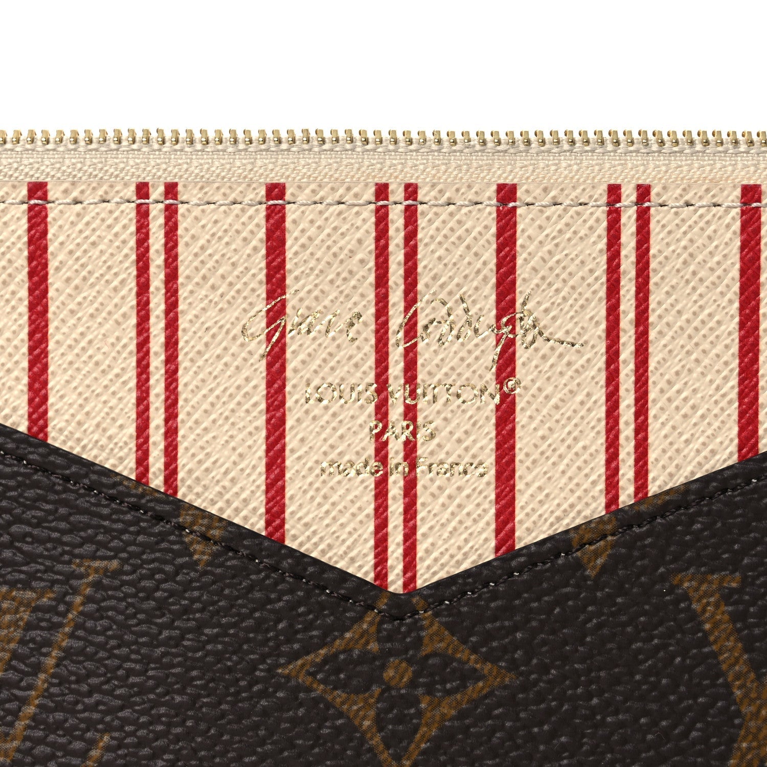 Louis Vuitton Monogram Grace Coddington Kirigami Organizer On Chain Zippered Insert Beige