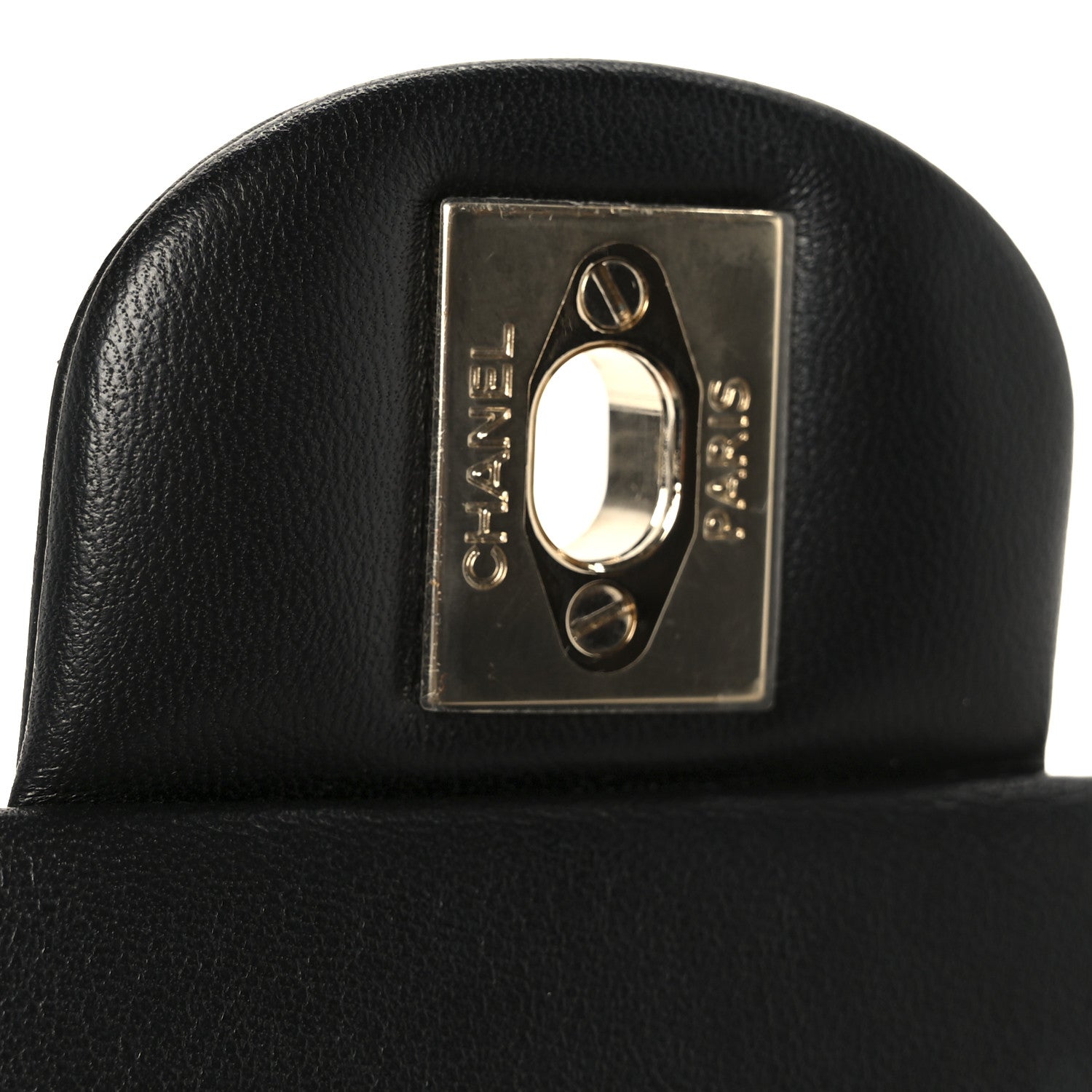Chanel Lambskin Resin Crystal Square Quilted Mini Monacoco Flap Black