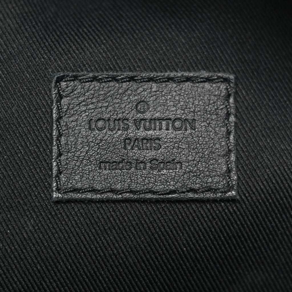 Louis Vuitton Calfskin Monogram Shadow Rush BumBag Black