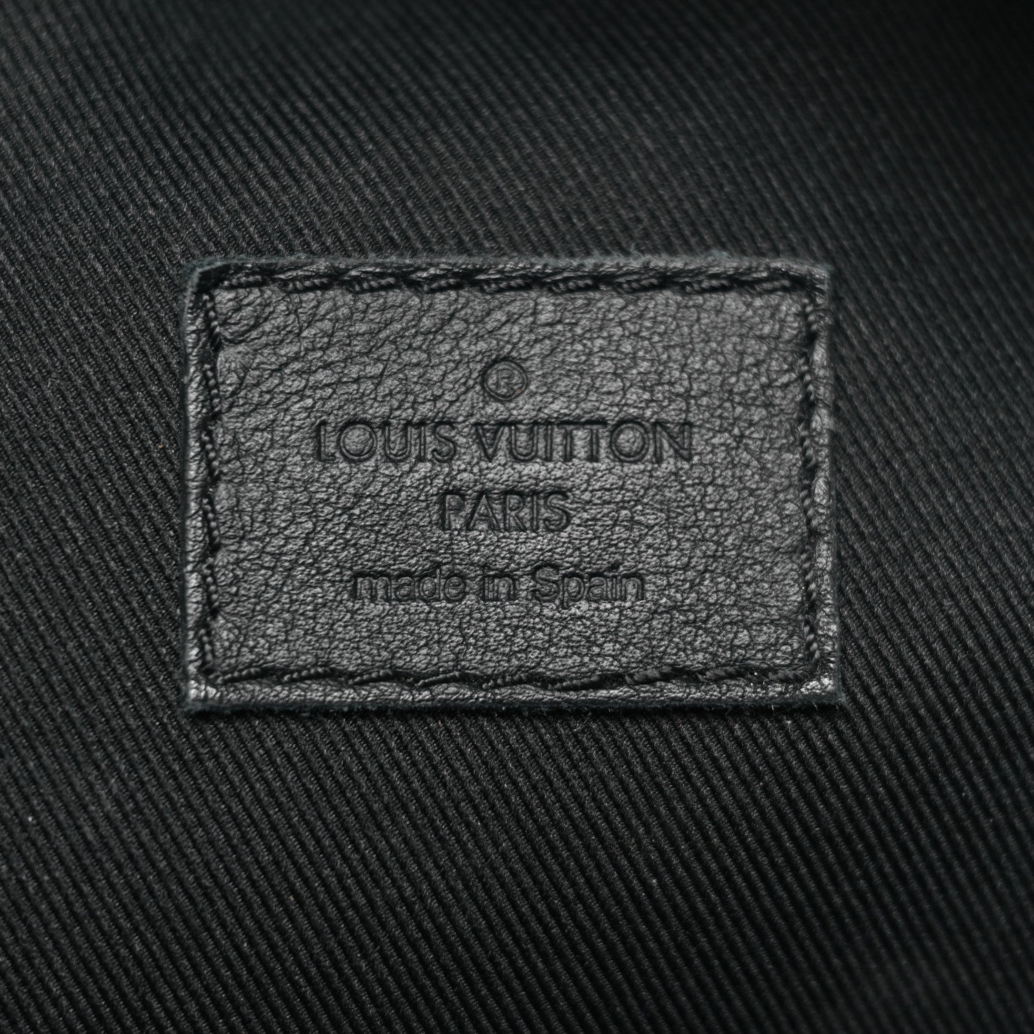Louis Vuitton Calfskin Monogram Shadow Rush BumBag Black