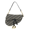Christian Dior Oblique Saddle Bag Blue