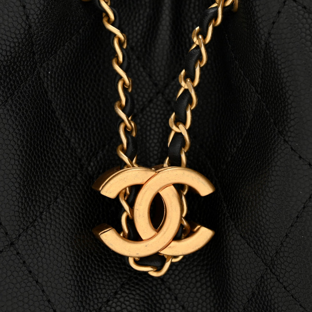Chanel Caviar Quilted Small Chanel 25 Handbag Black