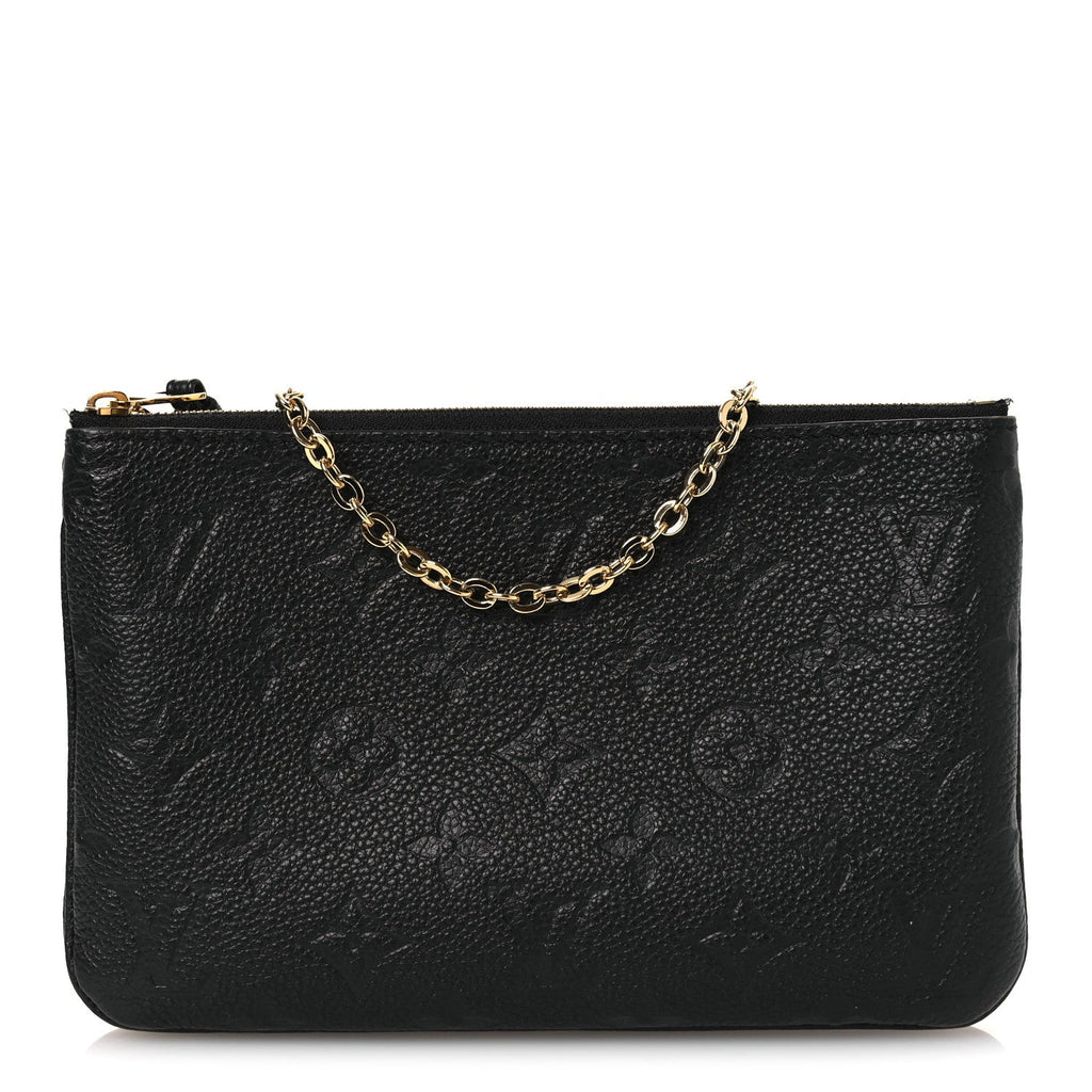 Louis Vuitton Empreinte Double Zip Pochette Black