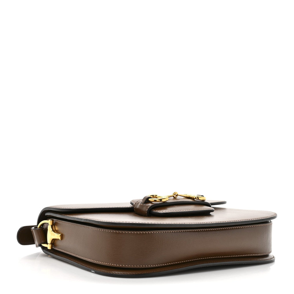 Gucci Azalea Calfskin Horsebit 1955 Shoulder Bag Brown Sugar