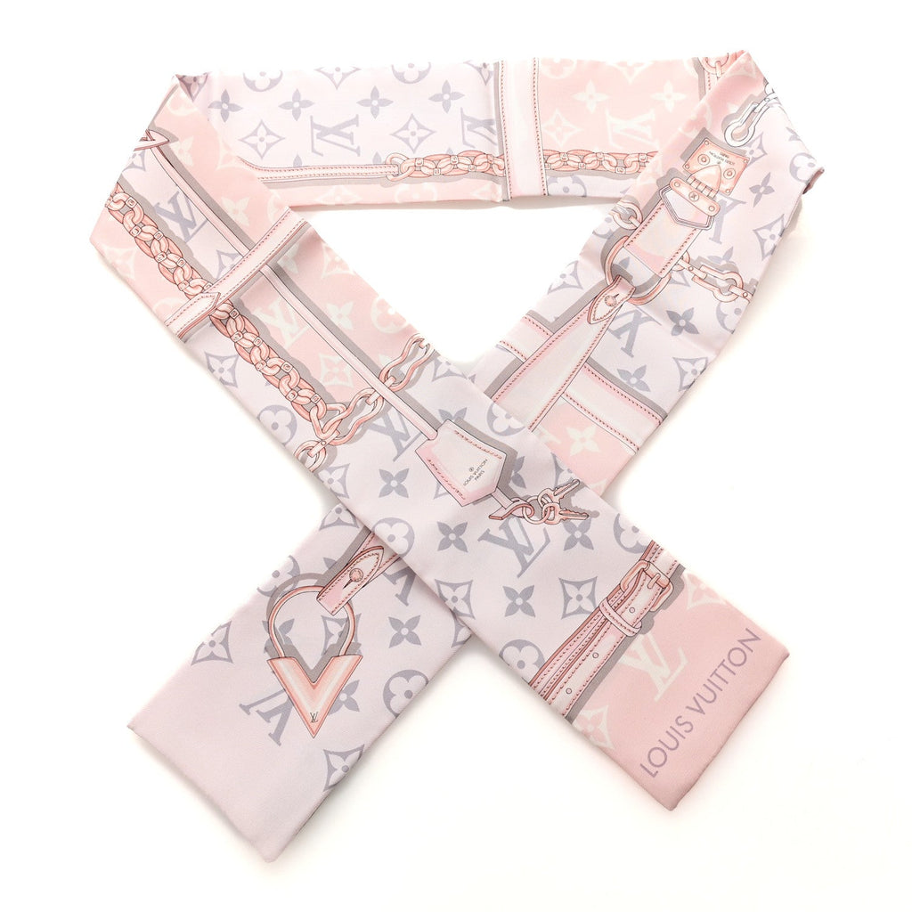 Louis Vuitton Silk Monogram Confidential Bandeau Light Pink