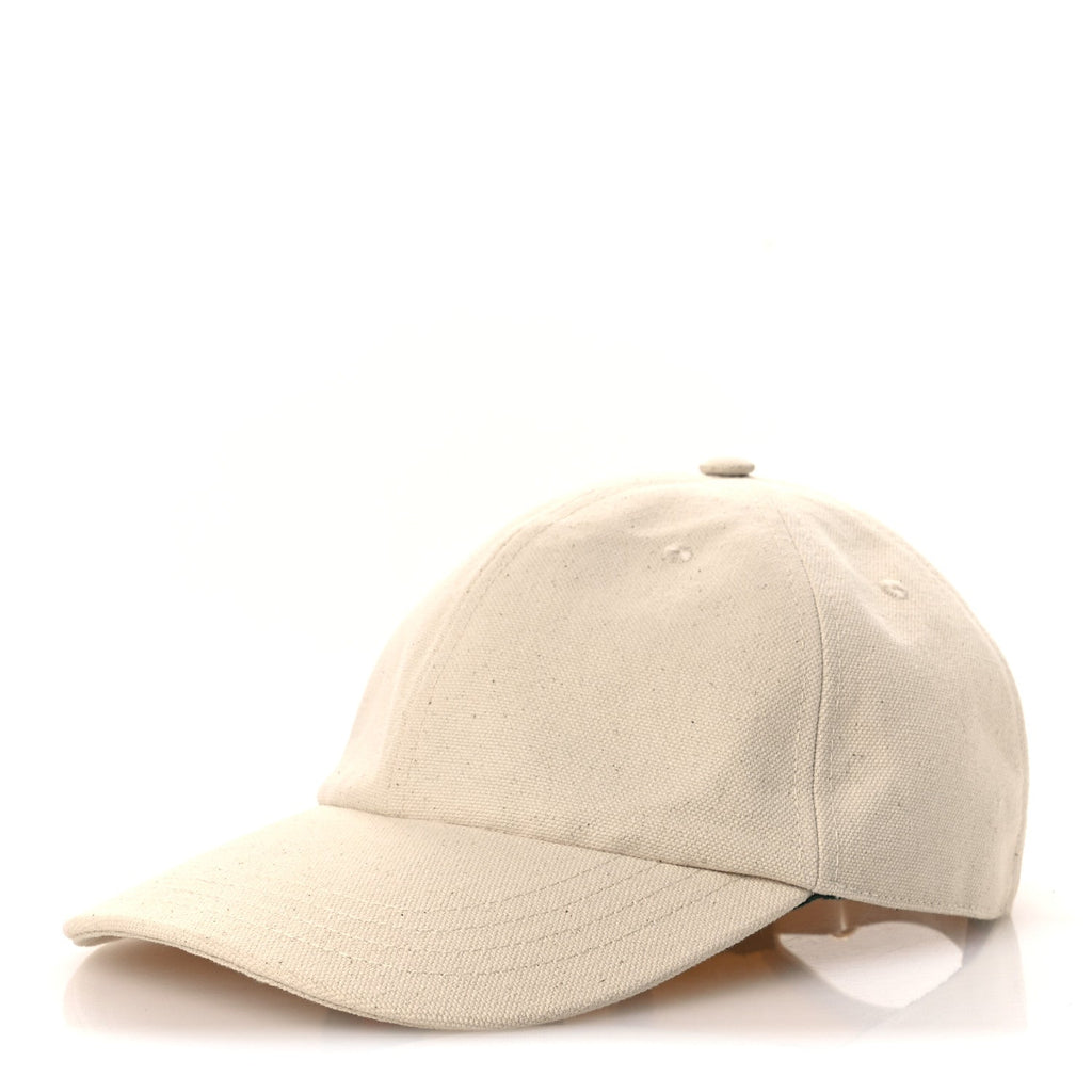 Gucci Cotton Logo Baseball Hat M Beige