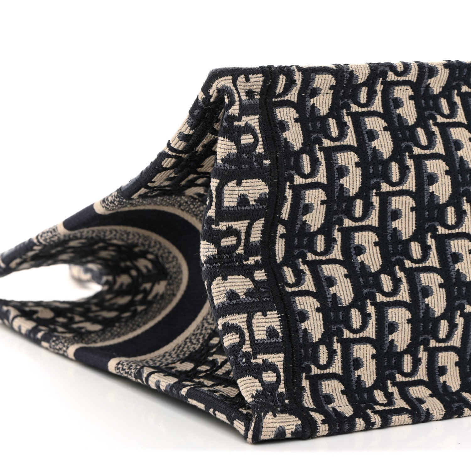 Christian Dior Oblique Medium Book Tote Blue Multicolor