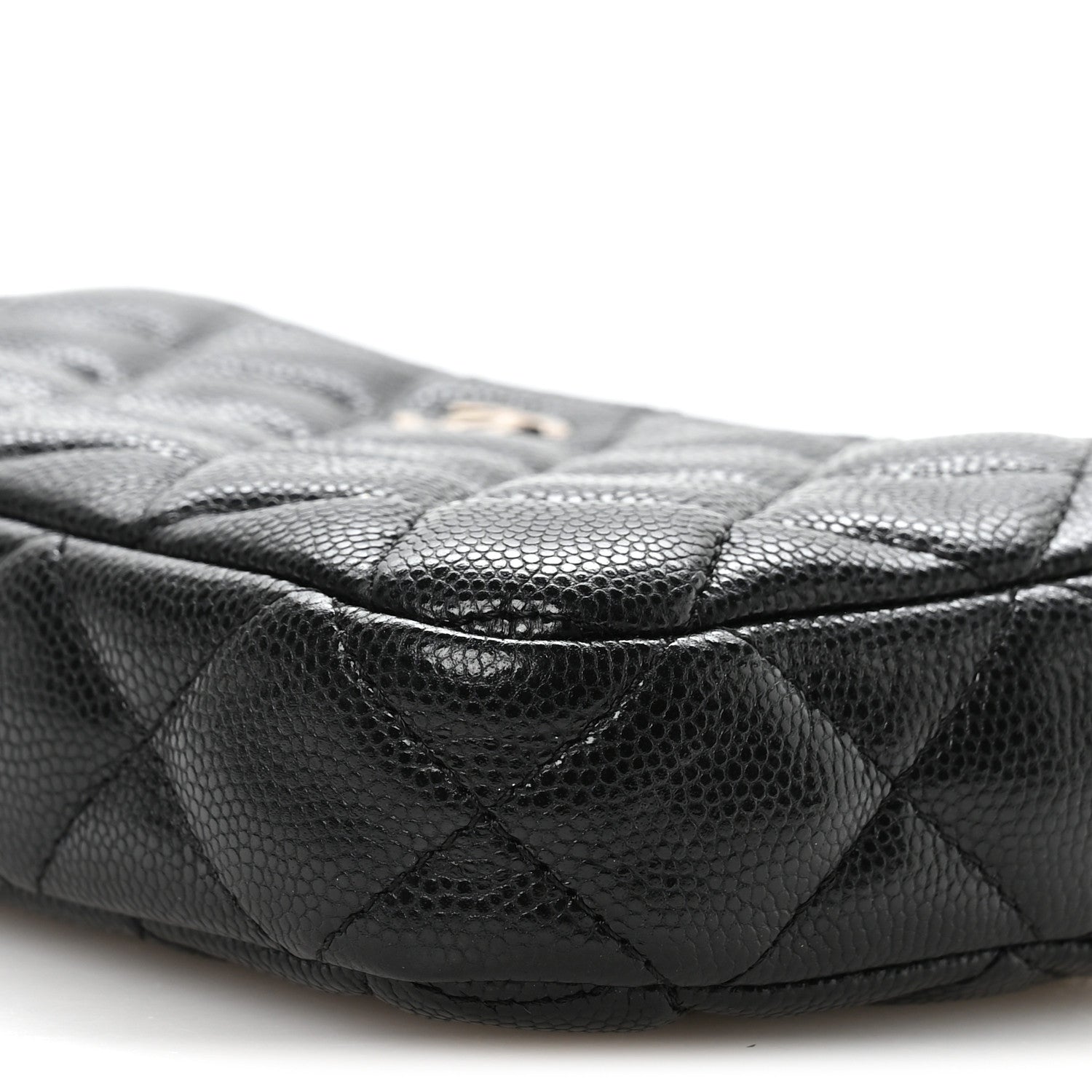 Chanel Caviar Quilted Small Clutch With Chain Black