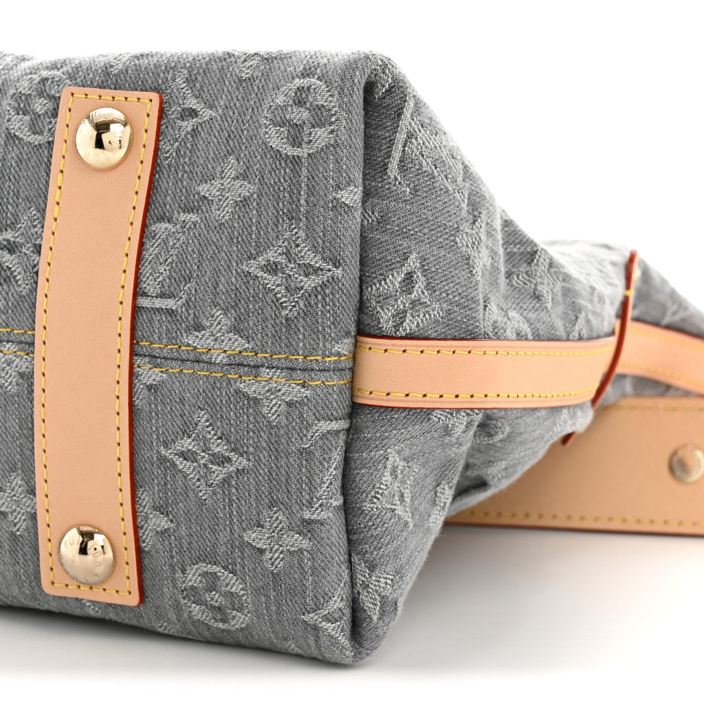 Louis Vuitton Monogram Denim CarryAll MM Washed Grey