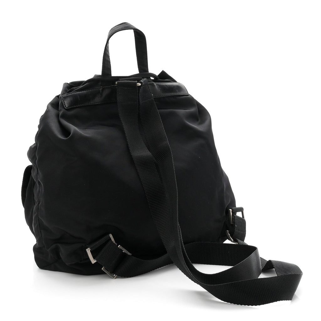 Prada Tessuto Nylon Vela Medium Backpack Black