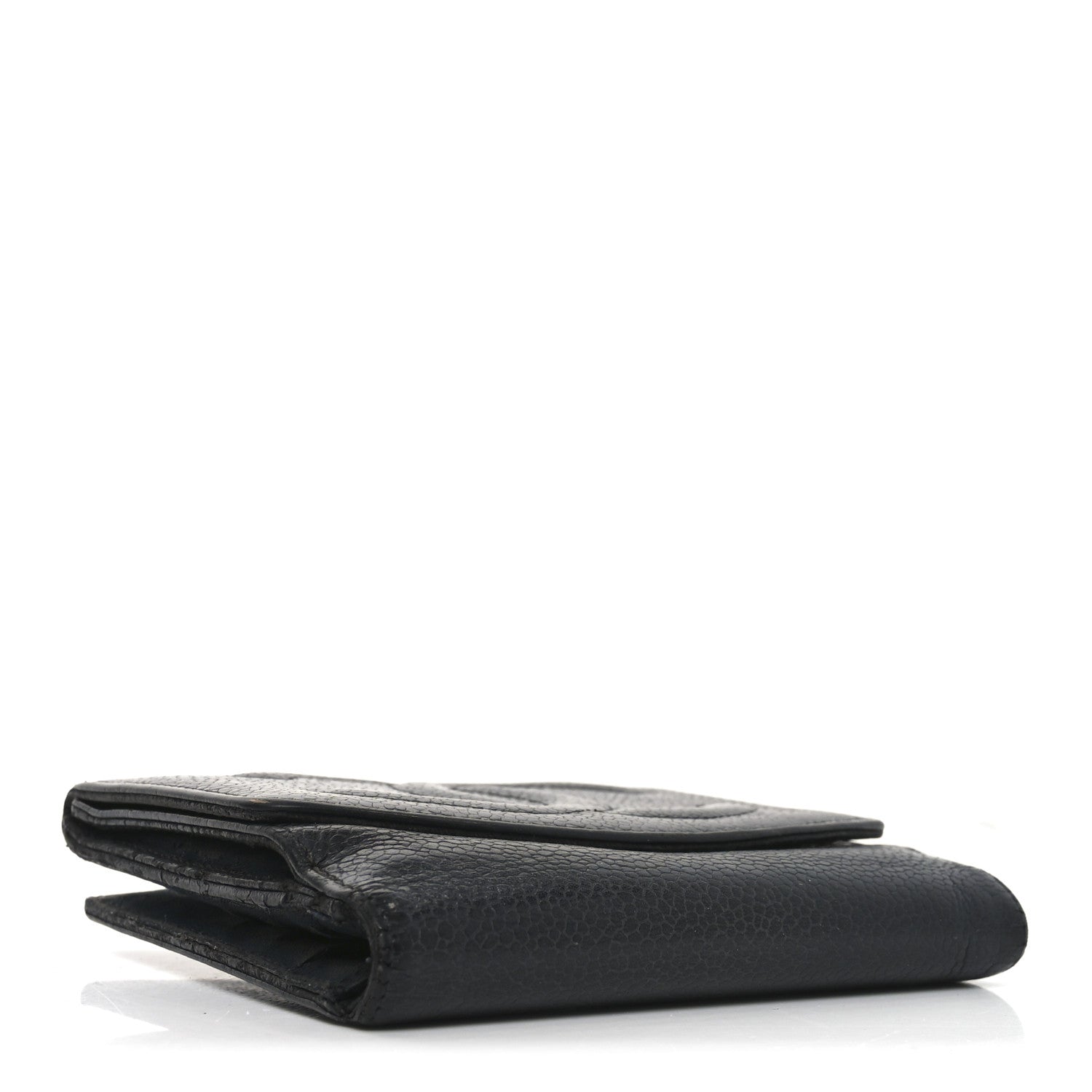 Caviar Timeless CC Compact French Wallet Black