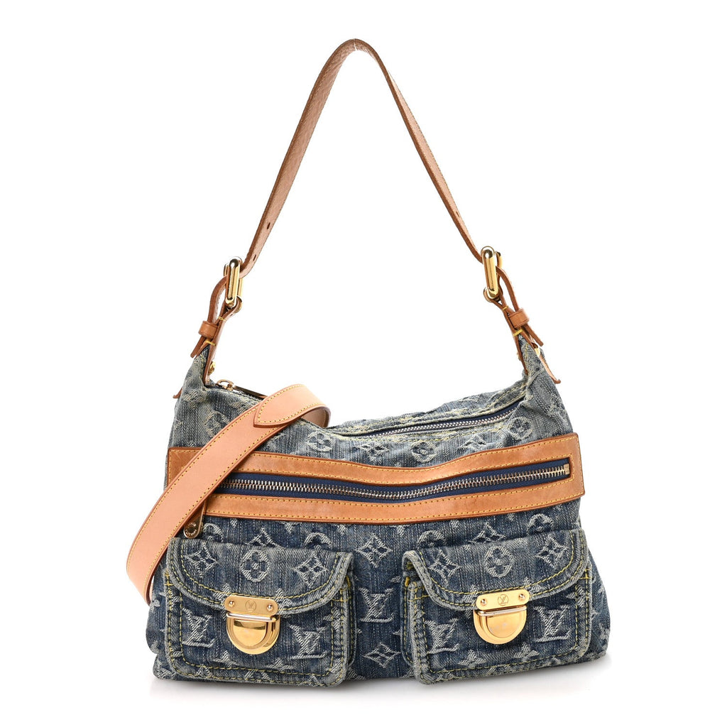 Louis Vuitton Monogram Denim Baggy PM Blue