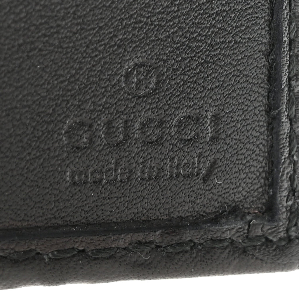 Gucci Guccissima Passport Case Black