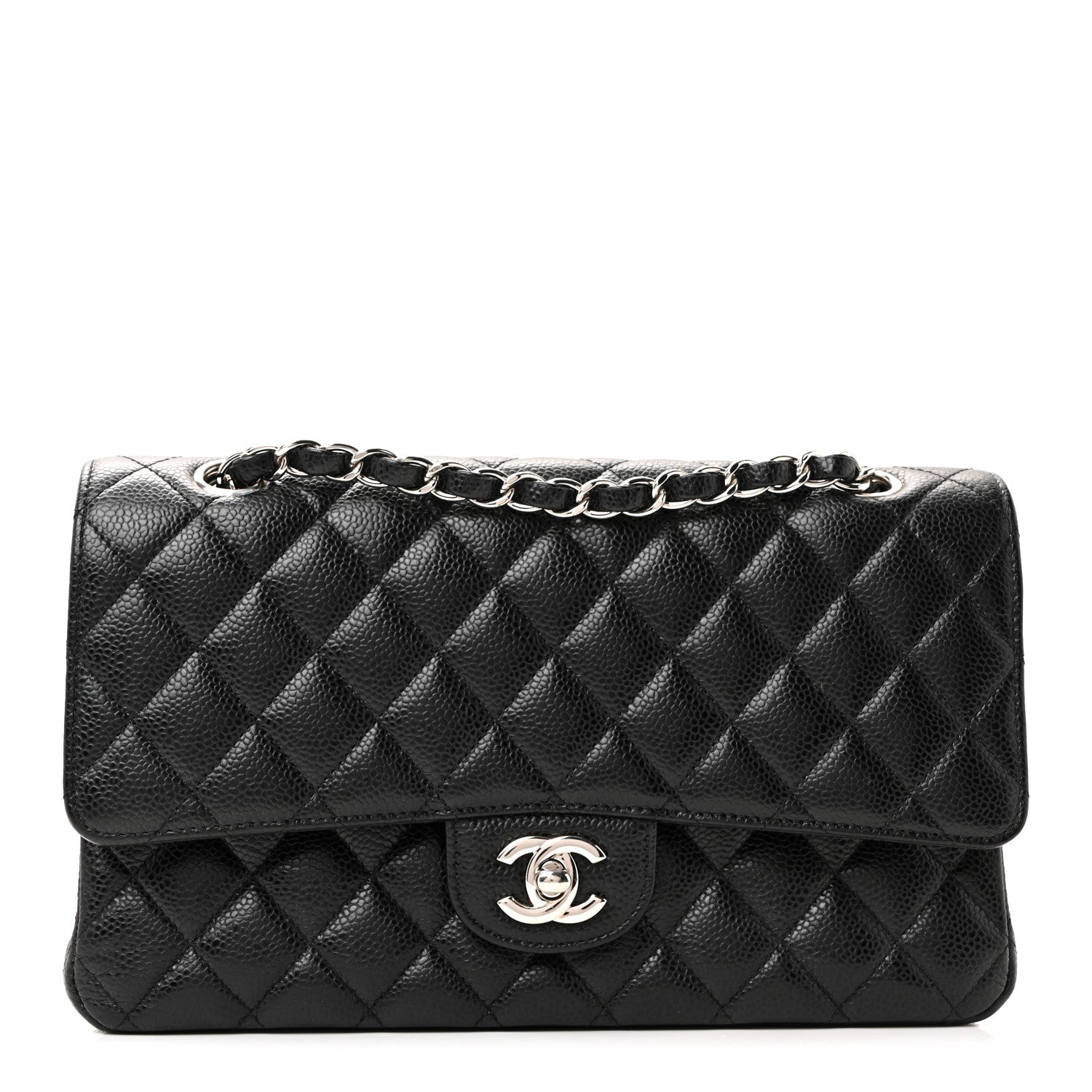 Chanel Caviar Quilted Medium Double Flap Black