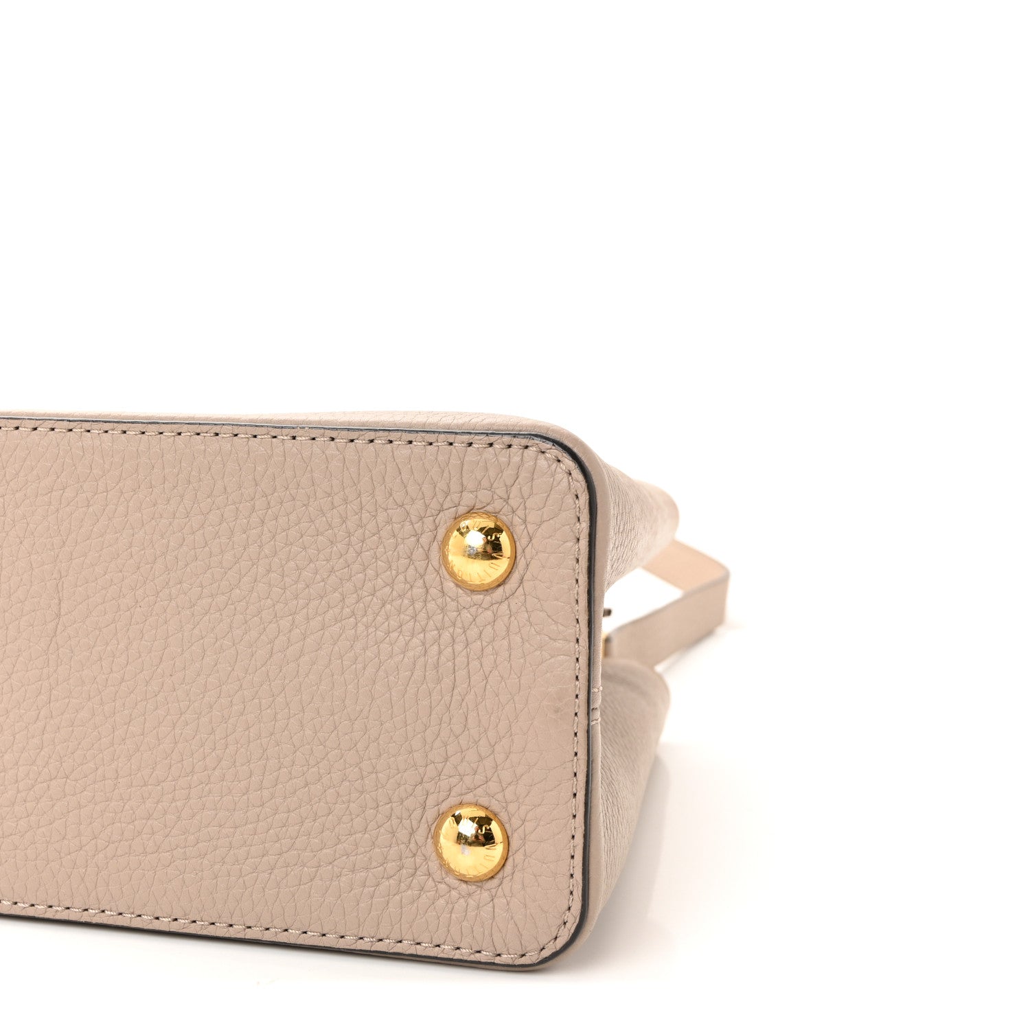 Louis Vuitton Taurillon Capucines PM Galet