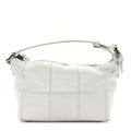 Chanel Caviar Square Stitched Bag White