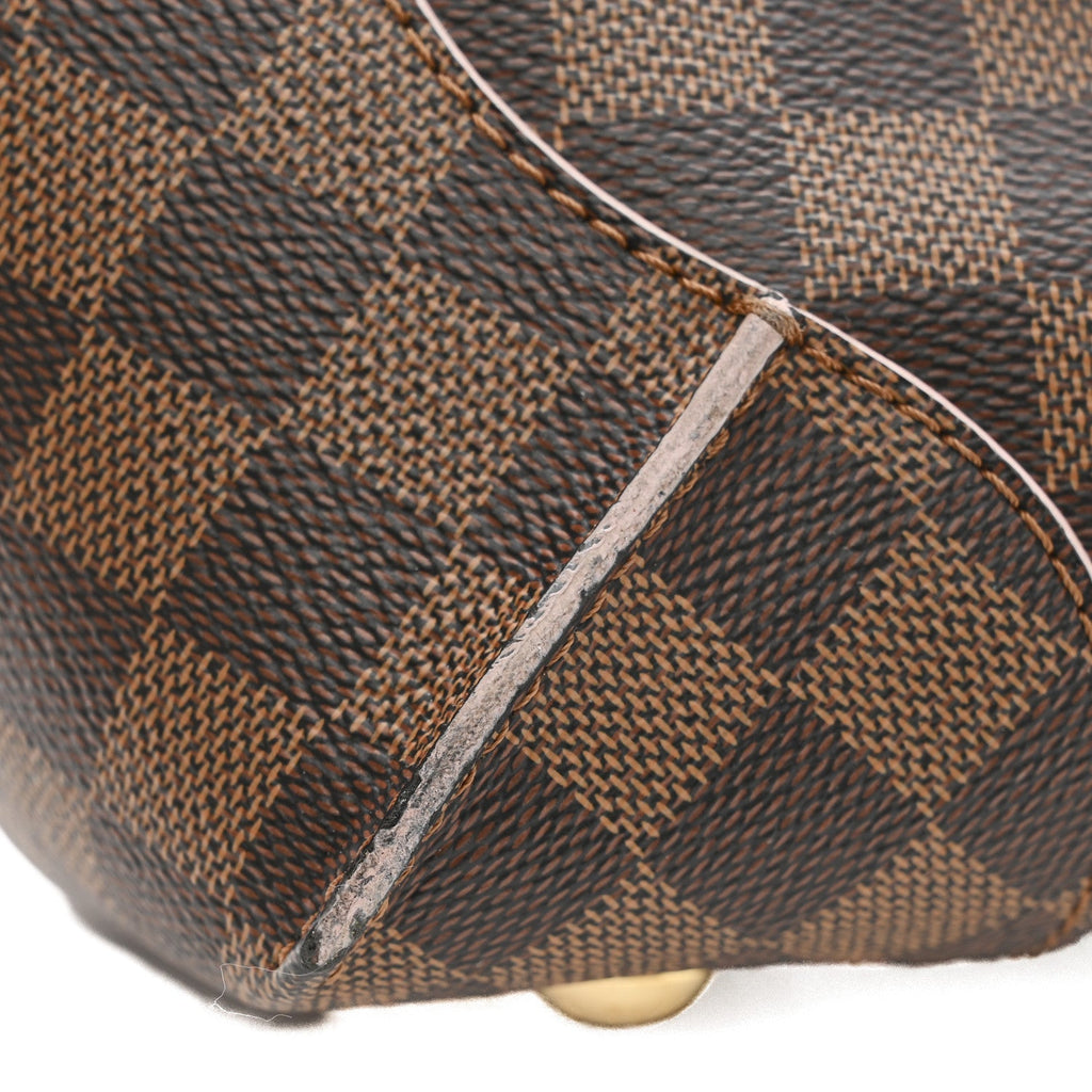 Louis Vuitton Damier Ebene Caissa Hobo Rose Ballerine