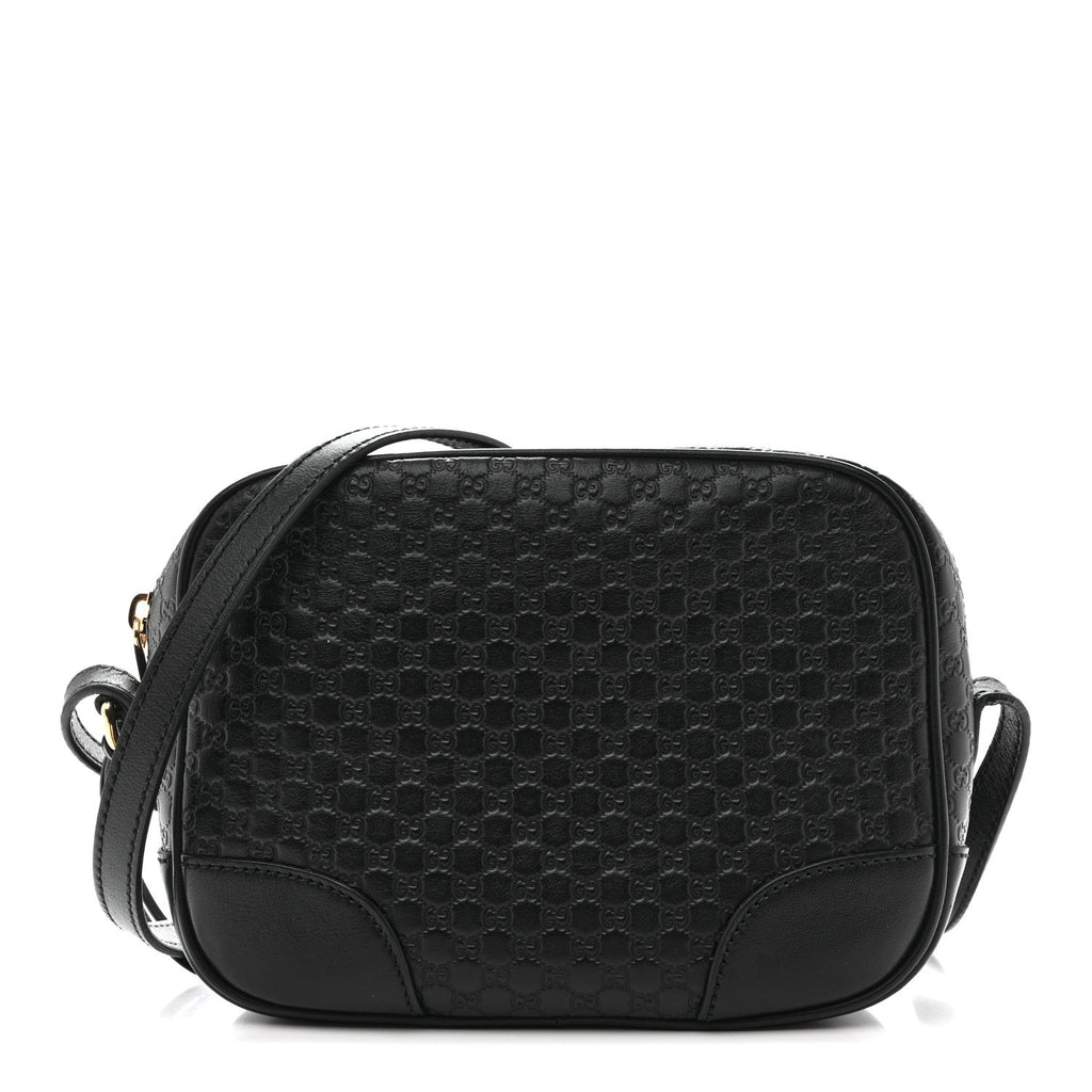 Gucci Microguccissima Mini Bree Messenger Bag Black
