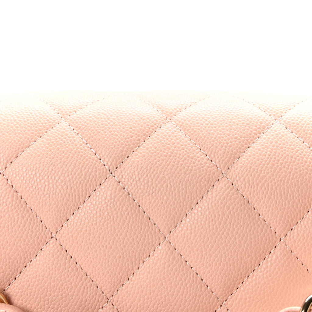 Chanel Caviar Quilted Jumbo Double Flap Light Pink