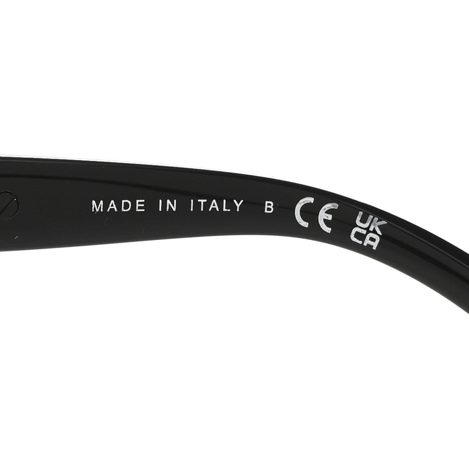 Acetate Calfskin Square Sunglasses 5476-Q-A Black White