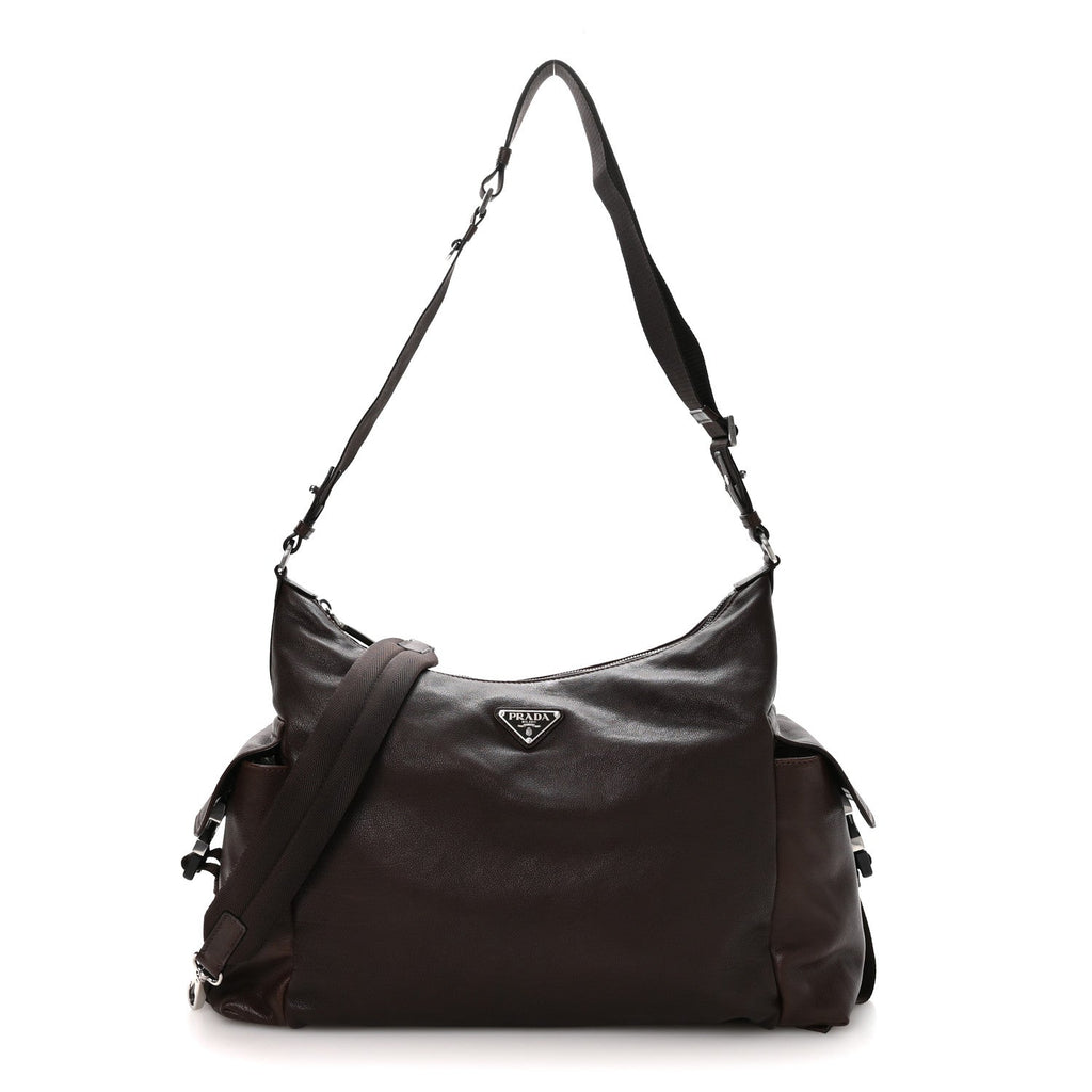 Prada Nappa Explore Shoulder Bag Coffee
