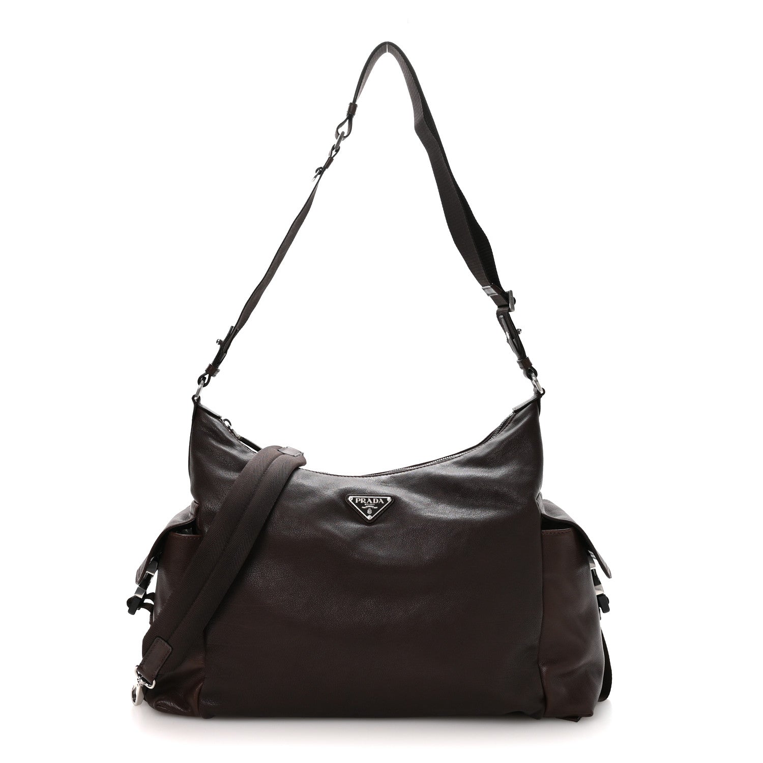 Prada Nappa Explore Shoulder Bag Coffee