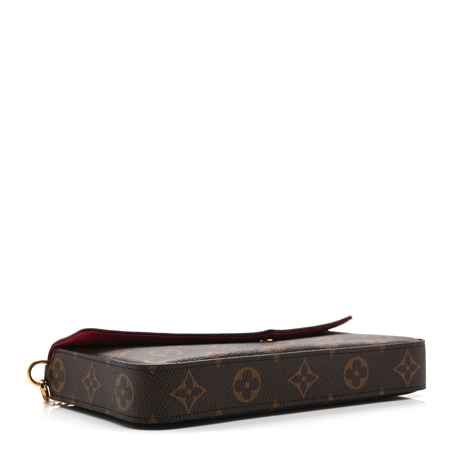Louis Vuitton Monogram Pochette Felicie Chain Wallet Fuchsia