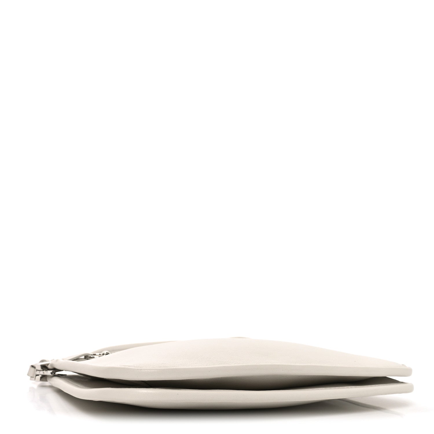 Gucci Calfskin Horsebit Slim Shoulder Bag White