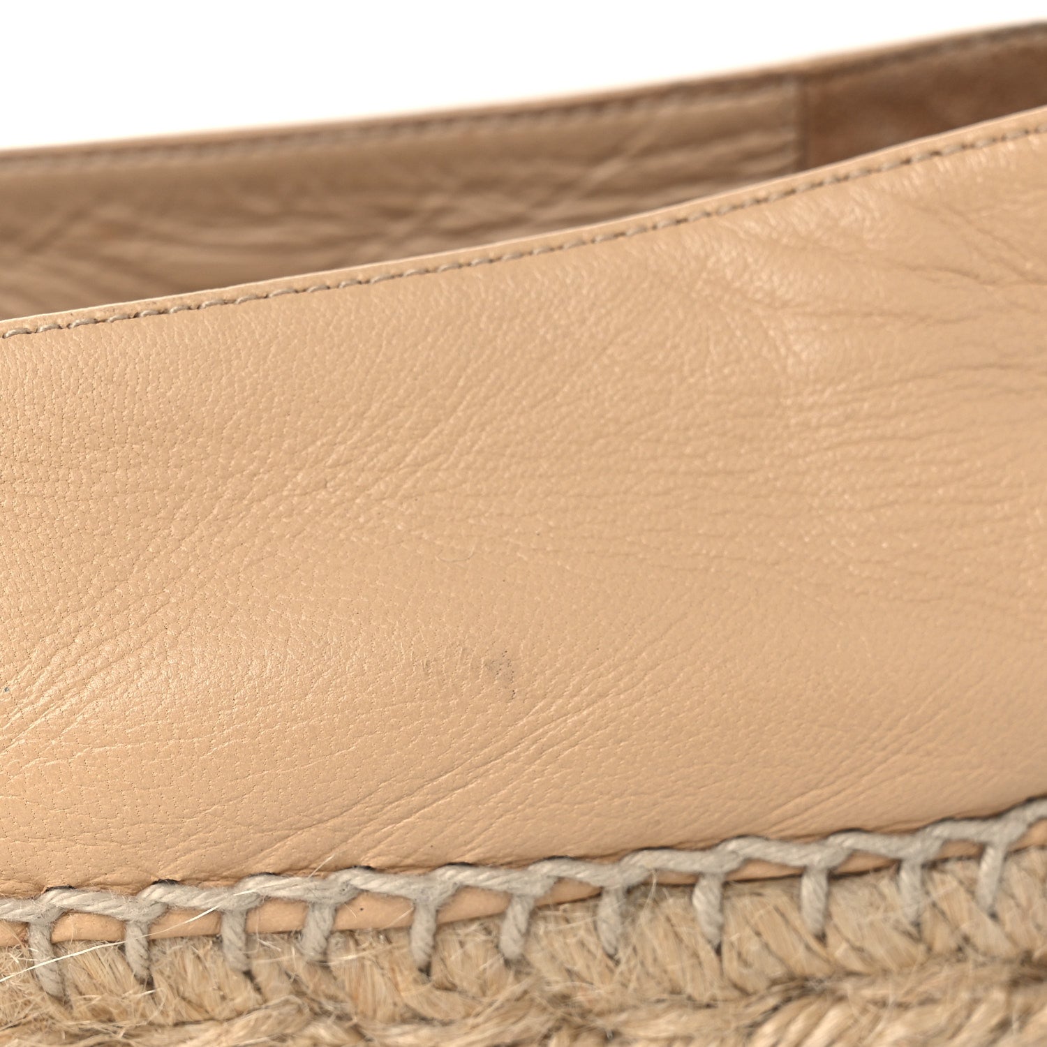 Lambskin CC Espadrilles 37 Beige Black