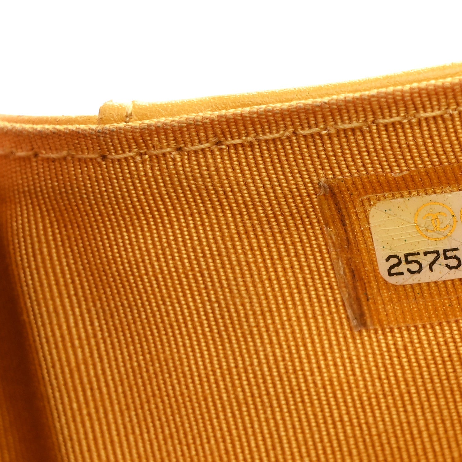 Caviar Quilted Double Flap Wallet Yellow