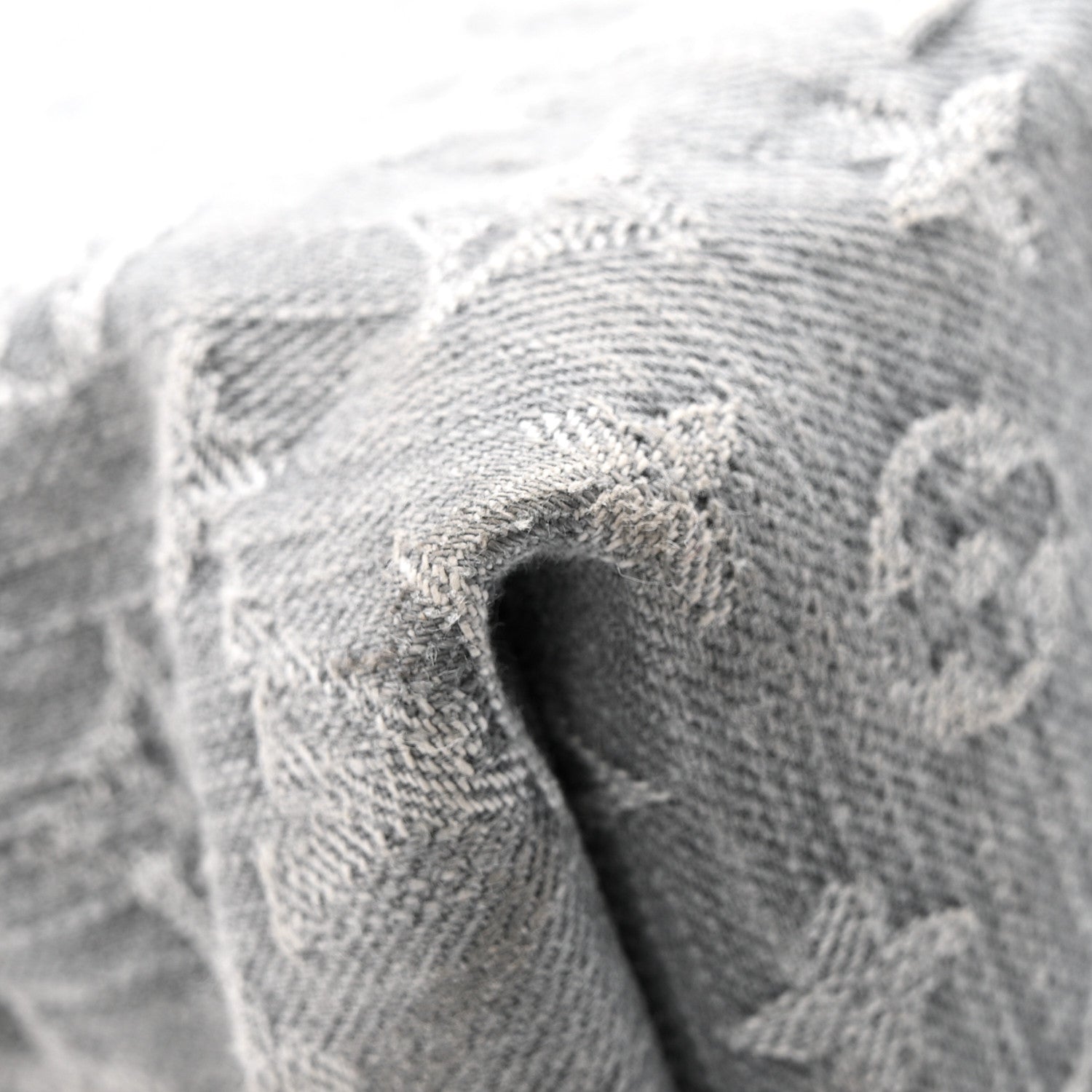Louis Vuitton Monogram Denim CarryAll MM Washed Grey