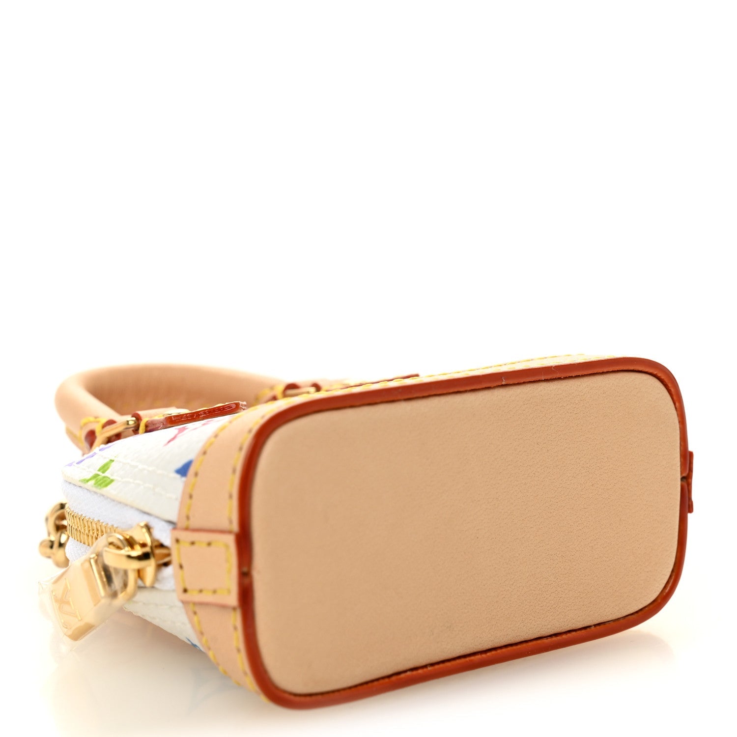 Louis Vuitton LV x TM Monogram Multicolor Micro Alma Bag Charm White