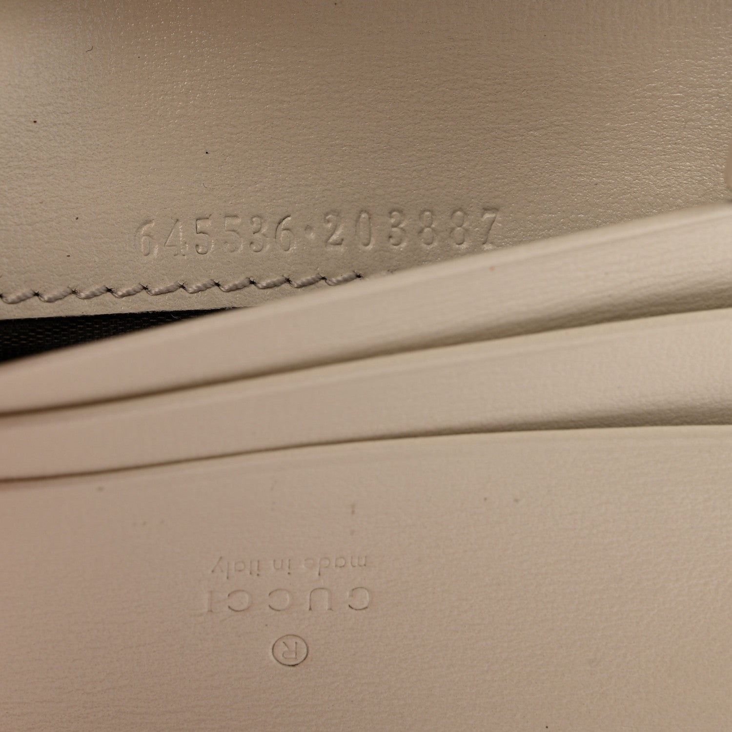 Gucci Calfskin Jackie 1961 Card Case Mystic White