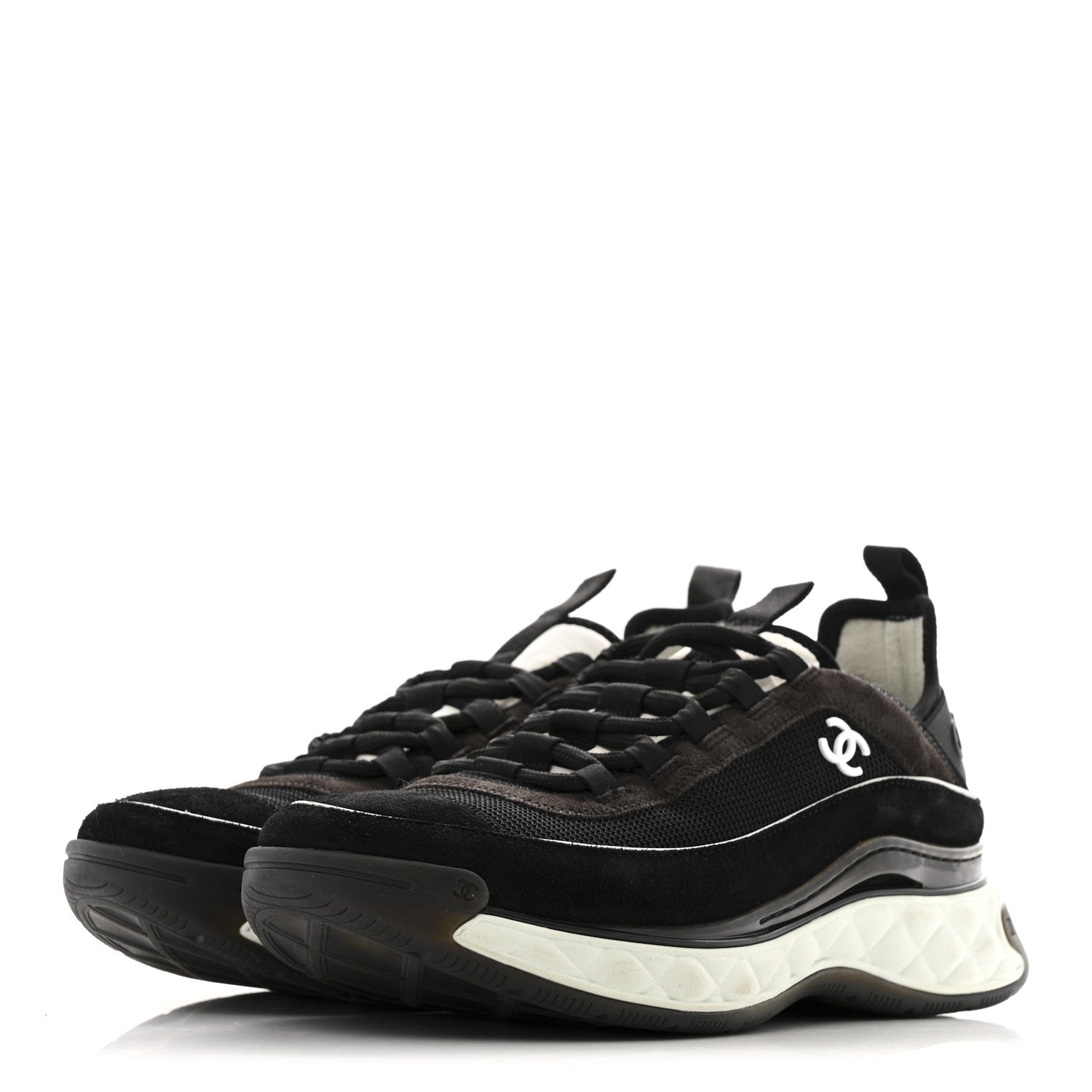 Fabric Suede CC Sneakers 40 Black Dark Grey