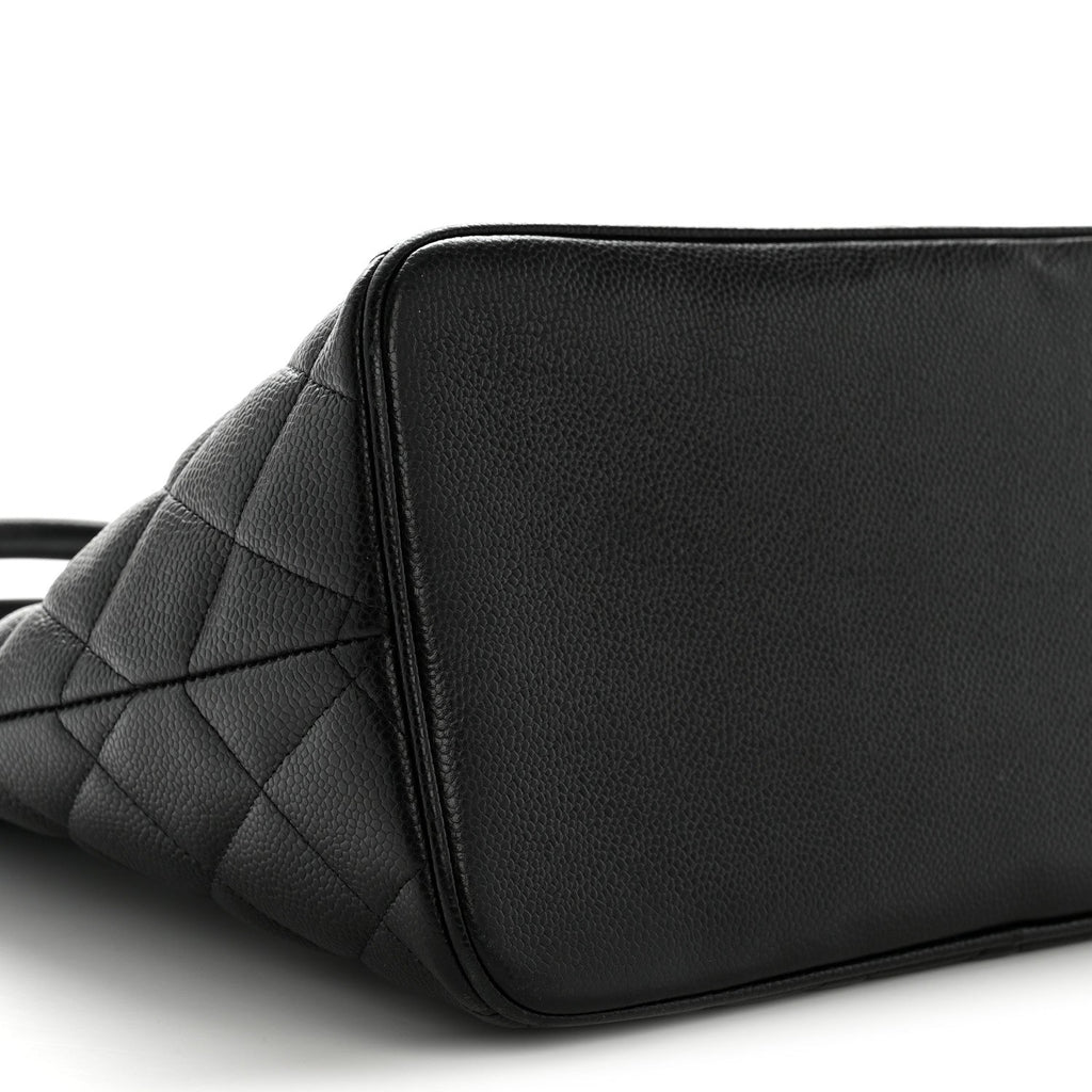 Chanel Caviar Quilted Medallion Tote Black