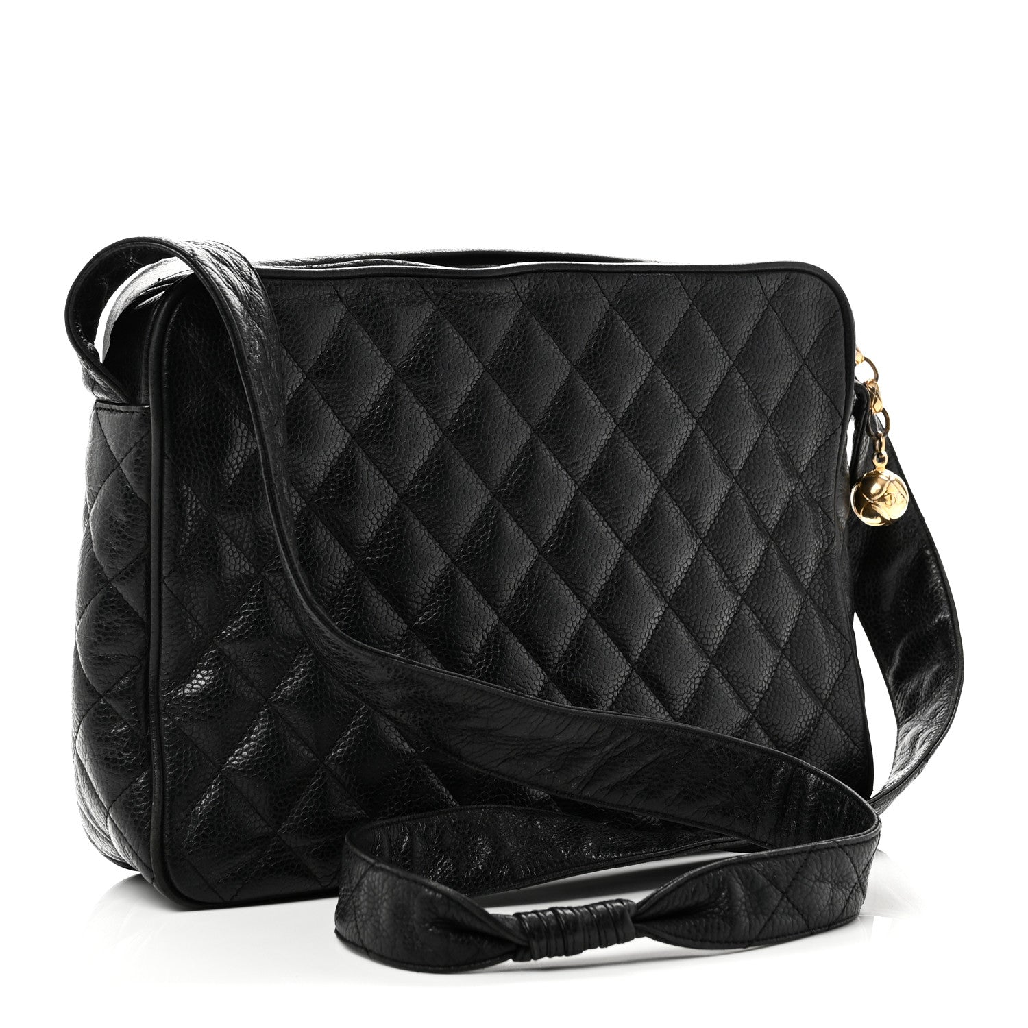 Chanel Caviar Quilted Flap Shoulder Bag Black